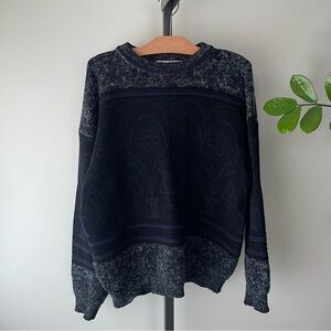 Vintage Nino Foriero by Randy River Retro Grandpa Knit Sweater 80s 90s